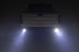 Chevrolet Silverado 1500 Rear Bumper - Rough Country - Tubular, LED - Textured Black - '19-'25